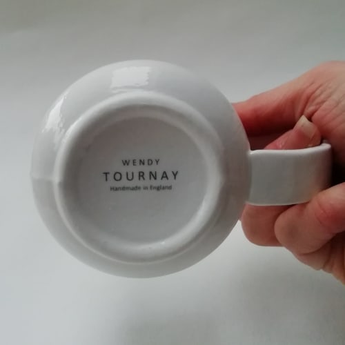 China Mug. Contemporary Mug. Coffee Cup. Simple Mug. | Cups by Wendy Tournay Ceramics