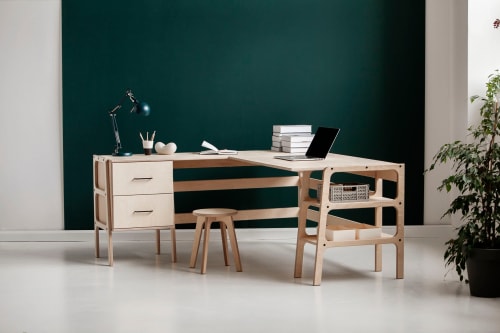 L shaped desk, Corner desk, Computer desk | Tables by Plywood Project
