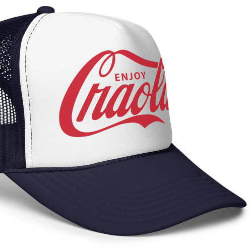 "Enjoy CRAOLA" Foam Trucker Hat | Work by Greg "CRAOLA" Simkins