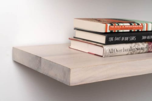 Solid Wood Floating Shelf | Square Edge | Eco-Friendly Urban | Ledge in Storage by Alabama Sawyer