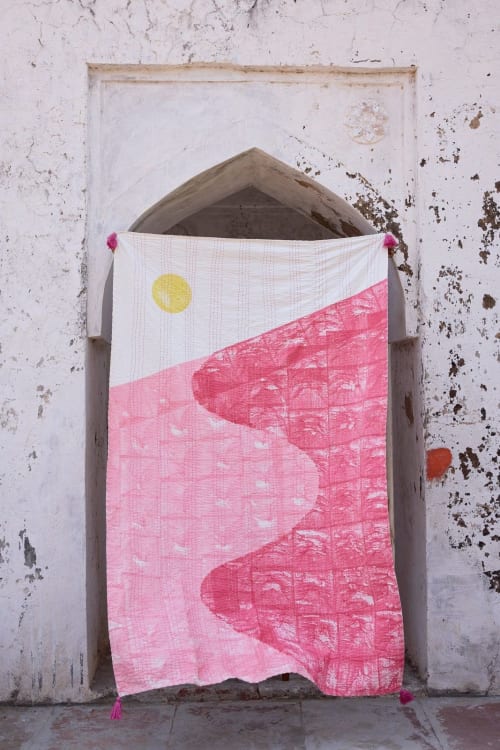 Mana Kantha Throw | Linens & Bedding by CQC LA