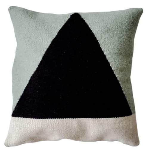 Mia Handwoven Wool Decorative Throw Pillow Cover | Pillows by Mumo Toronto Inc