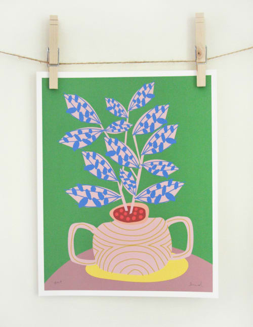 Pot Art Print | Prints by Leah Duncan