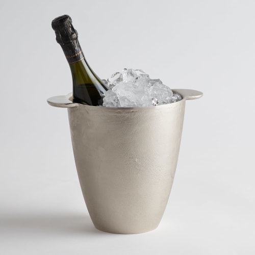 Nickel Wine Chiller | Ice Bucket in Drinkware by The Collective