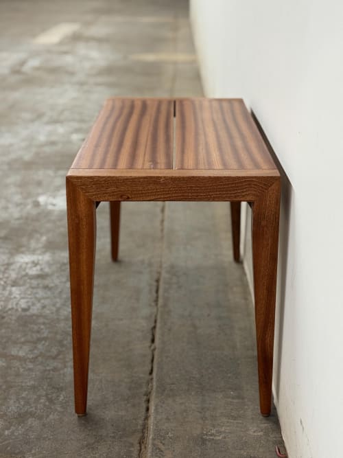 Handmade Modern Wood Bench, Sustainable Hardwood Chair, USA made | Benches & Ottomans by Marco Bogazzi