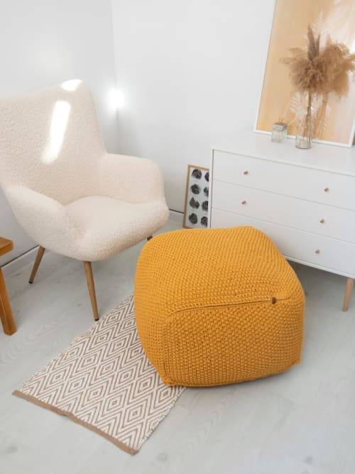 Square pouf | Pillows by Anzy Home