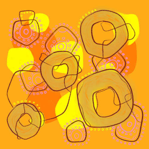 Golden Yellow #1 | Prints in Paintings by Carolyn McGlennon