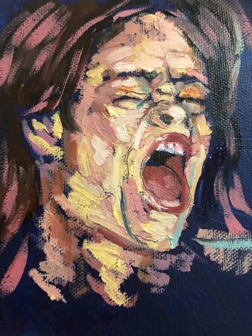 Tiny expressive oil painting | Oil And Acrylic Painting in Paintings by Eric Farache Artist
