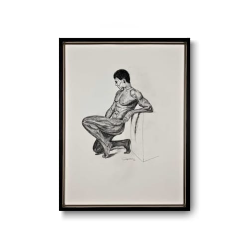 Christoph | Drawing in Paintings by John Velo Studio