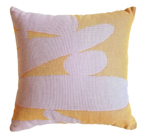 Ebb & Flow Woven Pillow - Desert | Paintings by Claudia Pearson