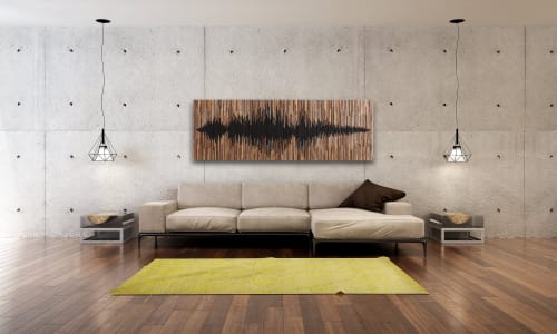 Soundwave: wood wall art | Wall Hangings by Craig Forget