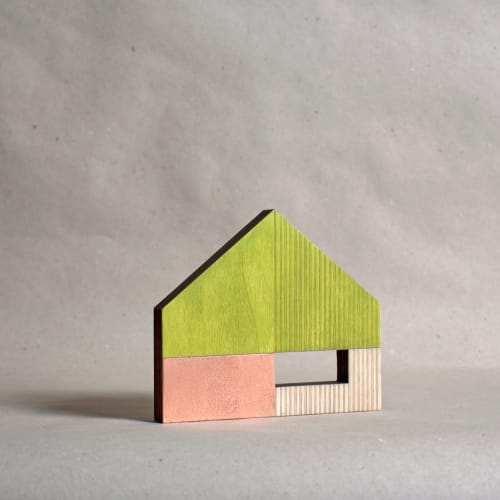 Little House - Green/Copper No. 14 | Sculptures by Susan Laughton Artist