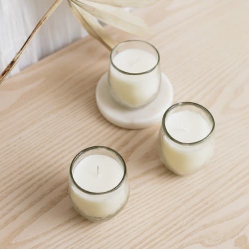 Filled Votive Candles Set of 3 | Candle Holder in Decorative Objects by The Collective