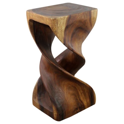 Haussmann® Wood Rectangular Double Twist 12 in x 14 in x 26 | Tables by Haussmann®