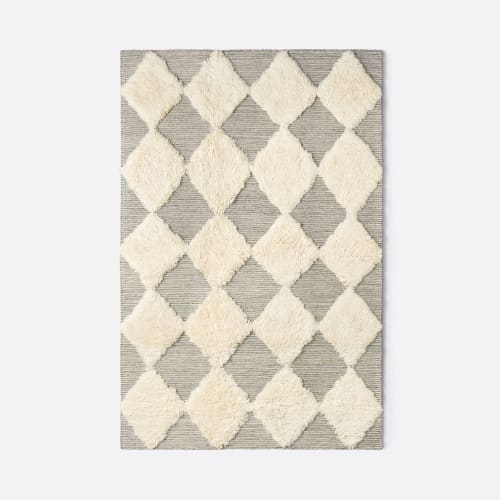 Chess Rya Grey Rug | Work by District Loom
