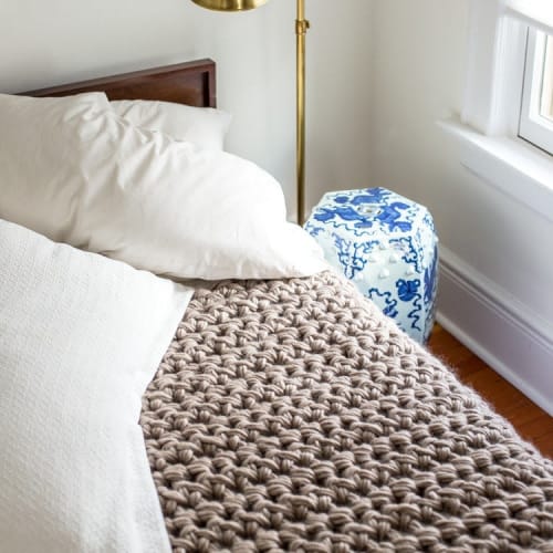 Giant Crocheted Snowflake Kit | Blanket in Linens & Bedding by Flax & Twine
