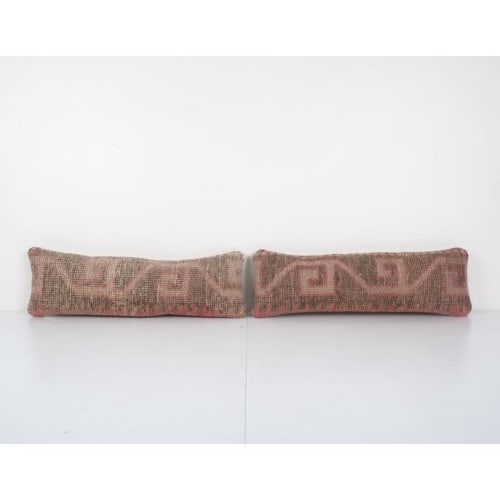 Set of Two Turkish Oushak Rug Pillow, Pair Pillow Case Fashi | Cushion in Pillows by Vintage Pillows Store