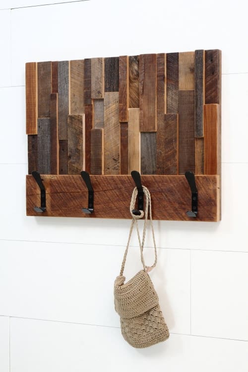 Coat Rack 24"x18.5" | Wall Sculpture in Wall Hangings by Craig Forget