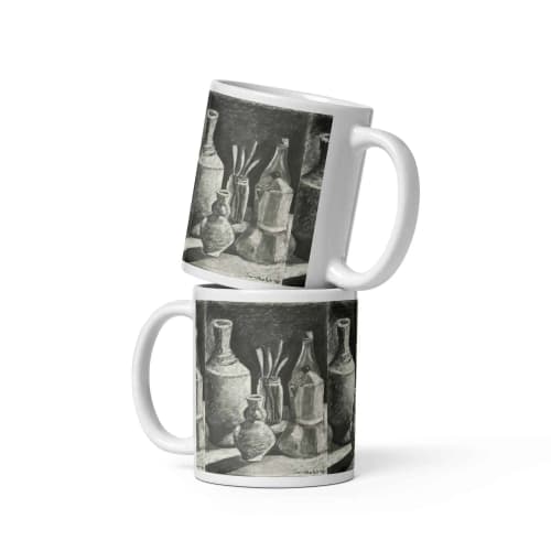 Coffee Mug - Weight of Silence - Monochrome Still Life | Work by Eman's Gallery