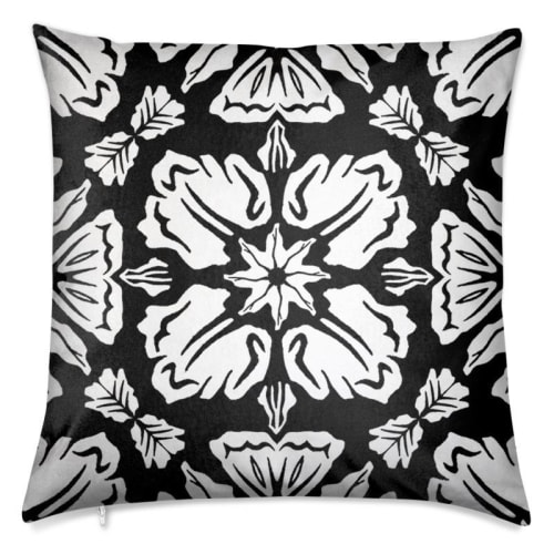 Larkspur Remix Velvet Cushion | Pillows by Sean Martorana