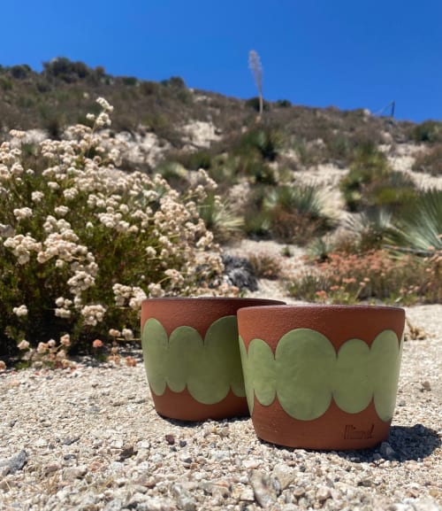 Green Cloud Planter | Vases & Vessels by Mineral Ceramics
