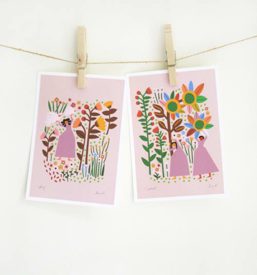 Mother Nature Set - Catch and Fly | Prints by Leah Duncan