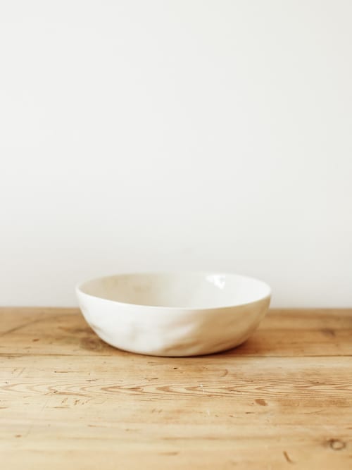 Medium Serving Bowl in Milk | Serveware by Barton Croft