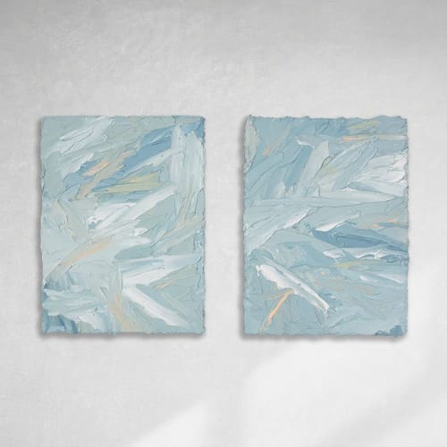Wandering Around I & II | Oil And Acrylic Painting in Paintings by Teodora Guererra Fine Art