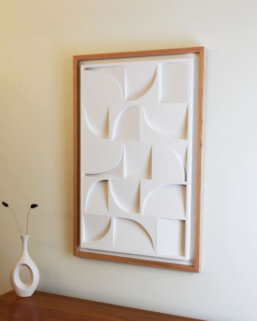No. 01 Textured Plaster Wall Relief | Wall Sculpture in Wall Hangings by Joseph Aurelius