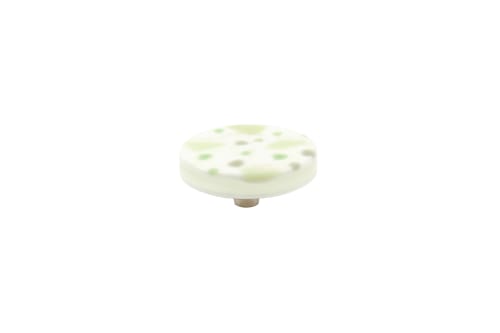 Terrazzo Tea Green Large Circle Knob | Hardware by Windborne Studios