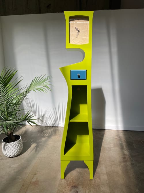 Grandfather Clock No. 2 Apple Green Paint - Bluesteel Drawer | Decorative Objects by Dust Furniture