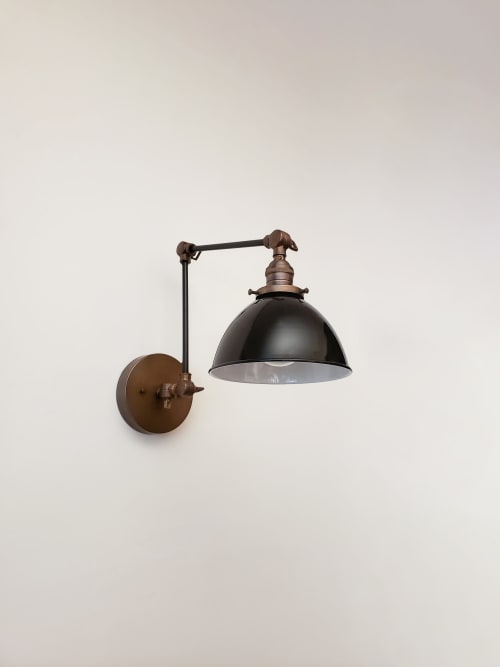 Swing Arm Adjustable Wall Light - Industrial Sconce | Sconces by Retro Steam Works