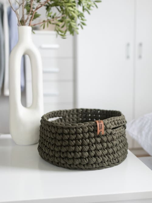 Round basket with handles | Storage by Anzy Home
