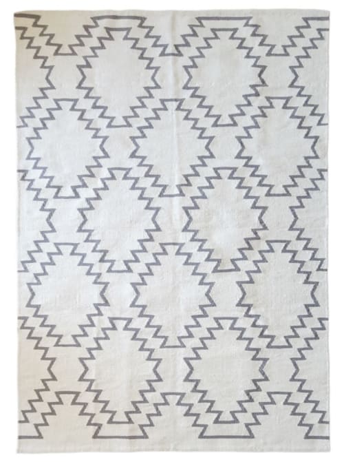 Gray Cali Handwoven Area Rug | Rugs by Mumo Toronto