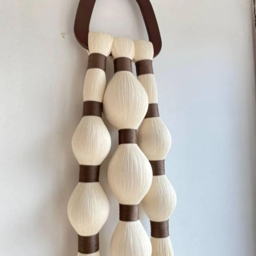 Macrame Wall Hanging , Modern Fiber Art, Neutral Home Decor, Large Tassel Tapestry | Wall Hangings by İnanç Yılmaz