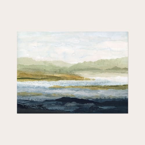 Midday Currents Art Print - Abstract Water Landscape | Prints in Paintings by Lara Eckerman Art