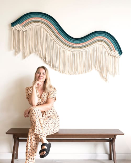 Rope Art Tapestry - LUCY | Wall Hangings by Rianne Aarts / Teddy and Wool Studio
