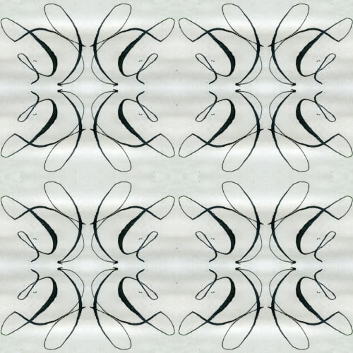 Lesson No. 1, Gray | Linens & Bedding by Philomela Textiles & Wallpaper