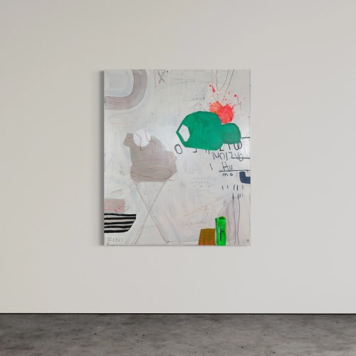 Curveball | Oil And Acrylic Painting in Paintings by Sarah Finucane