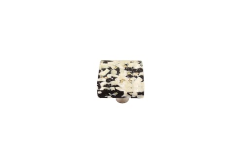 Pebbles Black Speckle Square Knob | Hardware by Windborne Studios