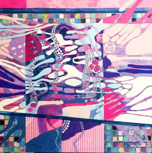 Women's March | Mixed Media in Paintings by Kathy Ferguson Art