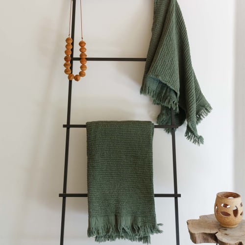 Ella Waffle Towel - FOREST | Textiles by HOUSE NO.23