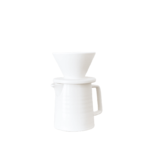 White Ceramic Pour Over Set | Drinkware by Vanilla Bean