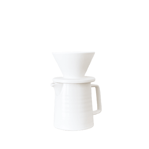 White Ceramic Pour Over Set | Cup in Drinkware by Vanilla Bean