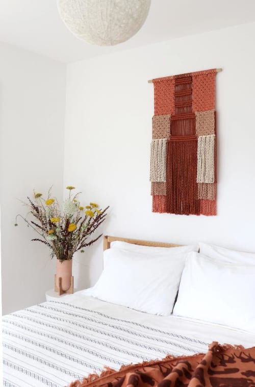 Arcosanti Stairway Wall Art | Macrame Wall Hanging in Wall Hangings by Modern Macramé by Emily Katz