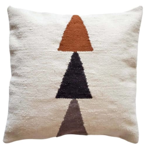 Bloom Handwoven Wool Decorative Throw Pillow Cover | Pillows by Mumo Toronto