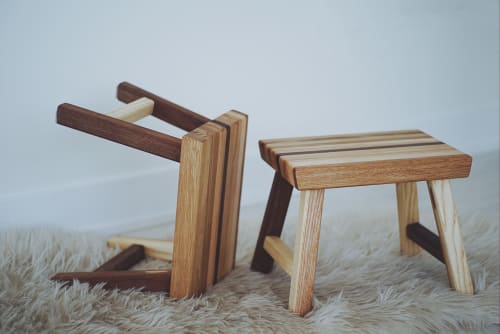 Small Wooden Stool | Chairs by ROOM-3
