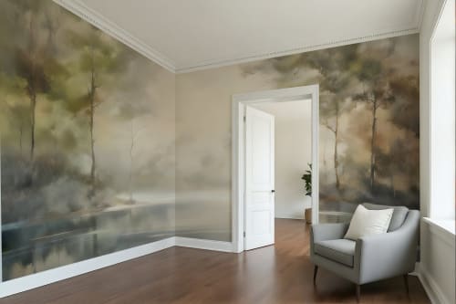Calm Waters Wallpaper Mural | Wall Treatments by ELOISE WORLD STUDIO