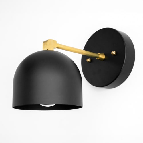 Black Dome Sconce - Multiple Variations - Model No. 8704 | Sconces by Peared Creation