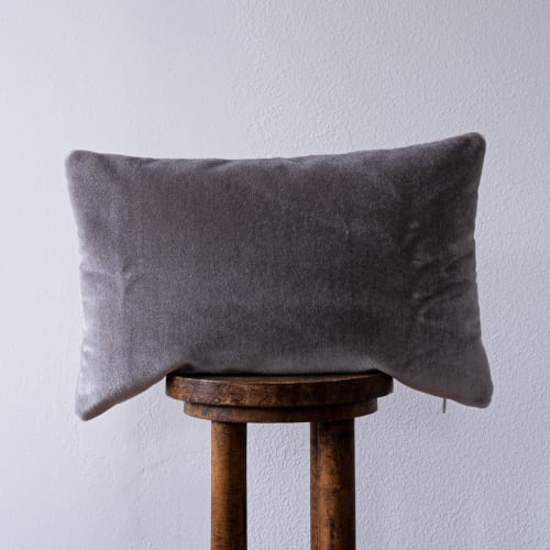 Dusty Lavender Mohair Lumbar 14x22 | Pillow in Pillows by Vantage Design